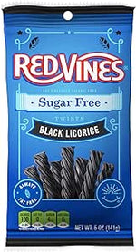 Red Vines - Torsades de réglisse noire sans sucre - 142 g