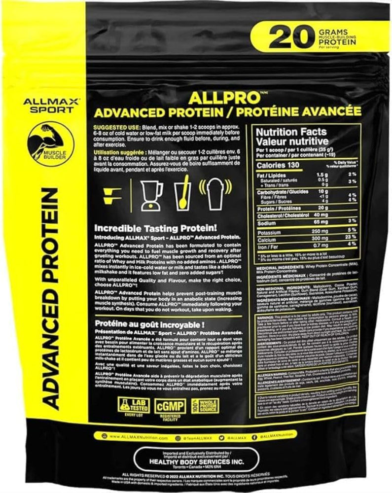Allmax - Allpro Advanced Protein Powder - 1.5lb