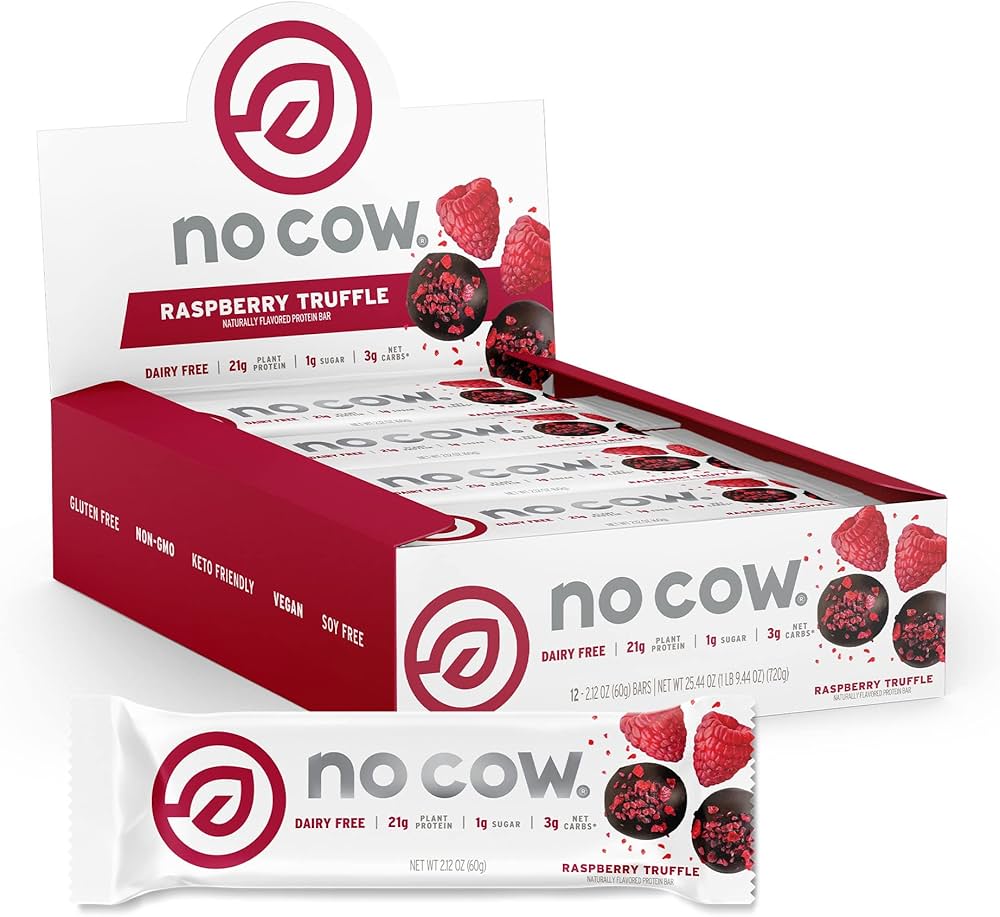 No Cow - Dairy Free Protein Bar 60g - Box 12