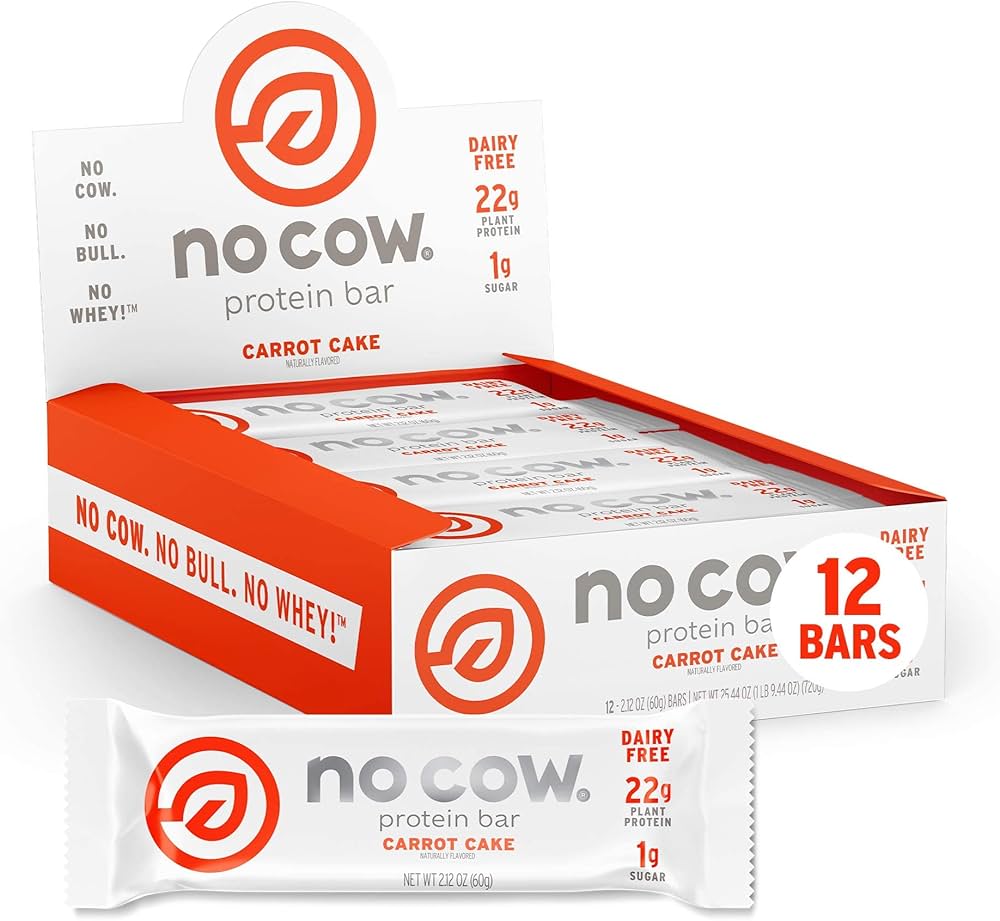 No Cow - Dairy Free Protein Bar 60g - Box 12