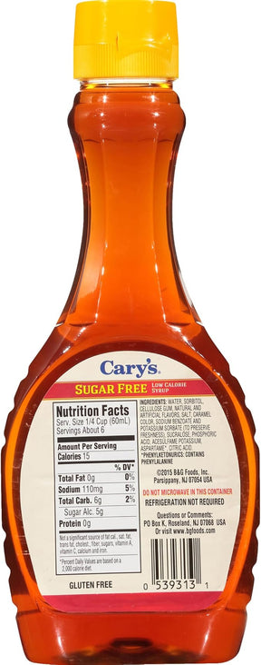 Cary's - Sugar Free Low Calories Syrup - 12oz