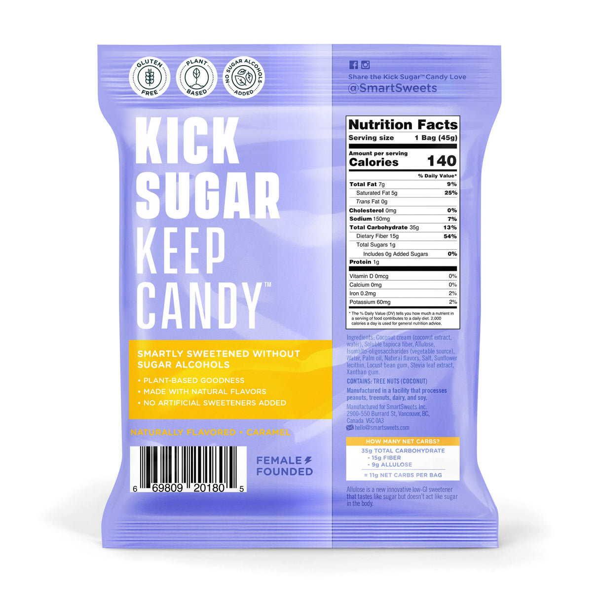 Smart Sweets Plant Based 50g (1 pack)