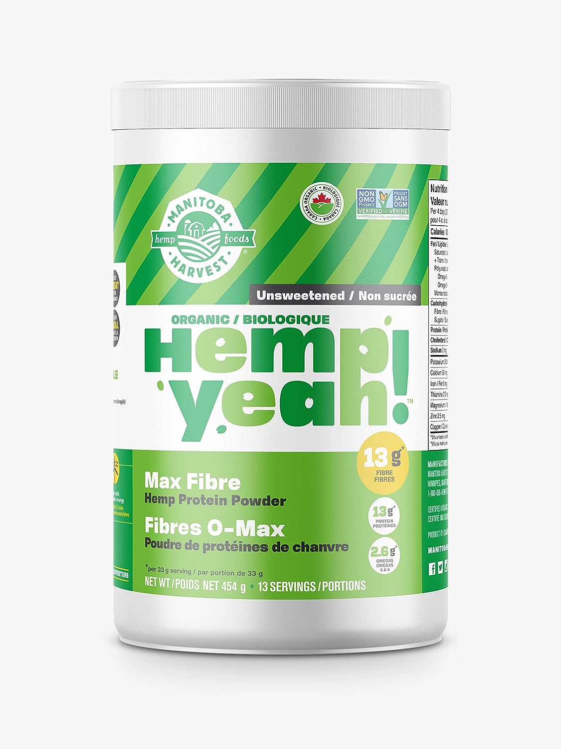 Hemp Yeah! - Max Fiber Hemp Protein Powder - 454g