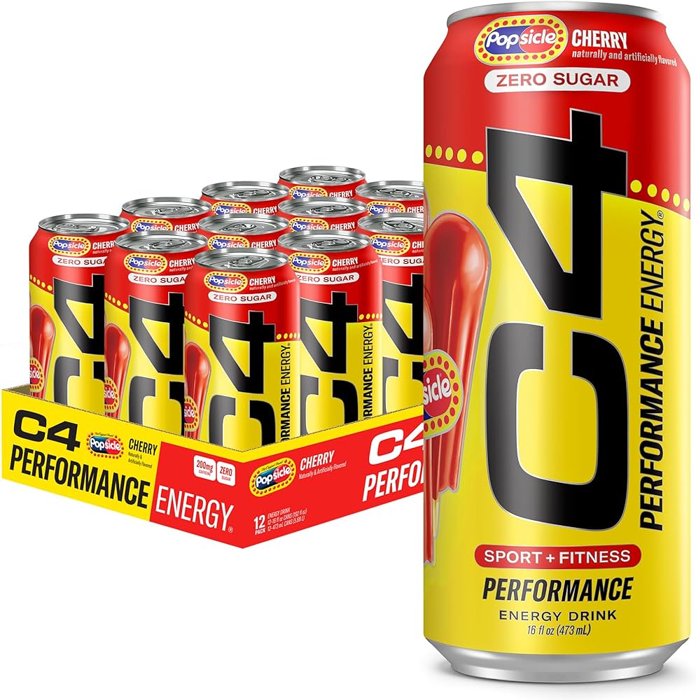 Cellucor - C4 Boisson énergisante gazeuse USA 12x473ml - Popsicle
