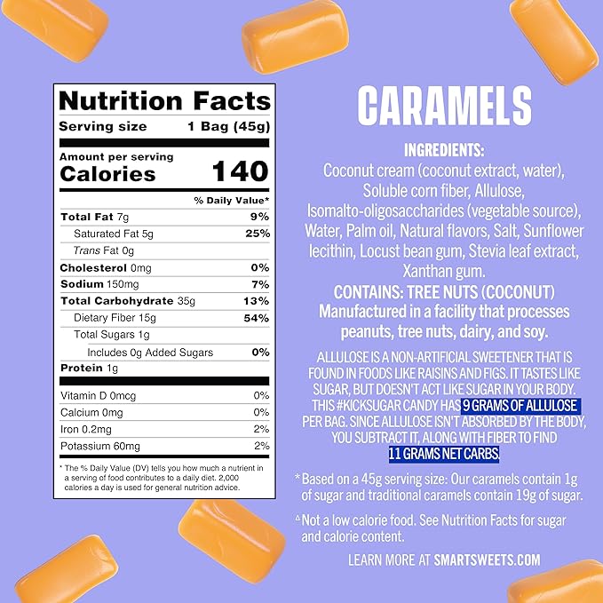 Bonbons Smart Sweets à base de plantes 50 g (paquets de 12)