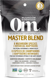 OM Mushroom Superfood - Master Blend Certified Organic Mushroom Powder - 54g