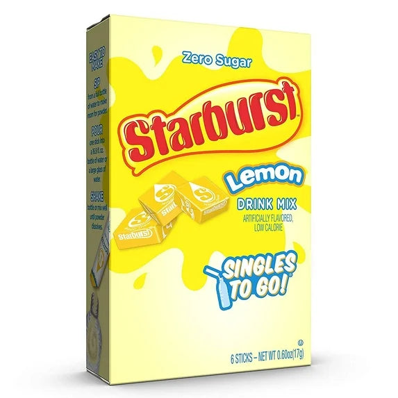 Starburst - Préparation pour boisson individuelle sans sucre - Paquet de 6