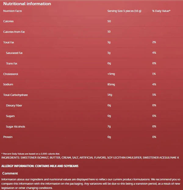 Werther's Original - Bonbons durs sans sucre - 78 g
