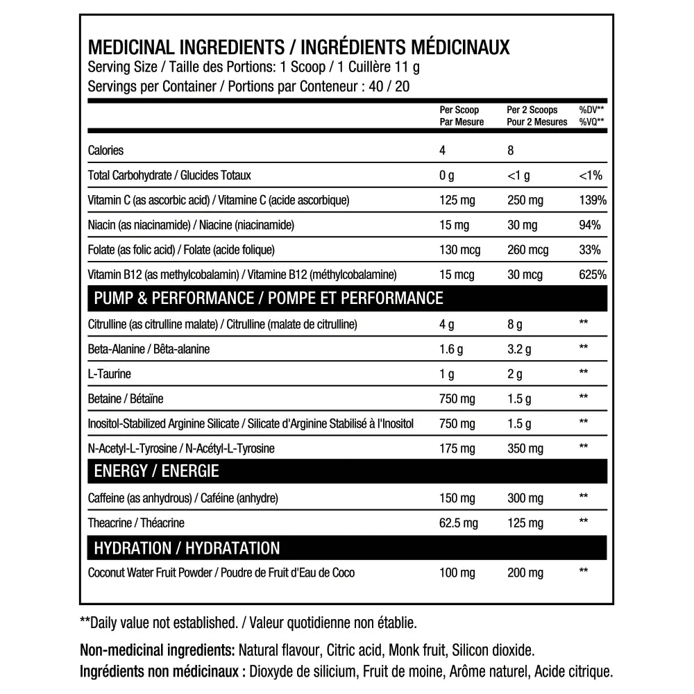 ALT - Performance Amplificateur Pre Workout - 20/40 serving