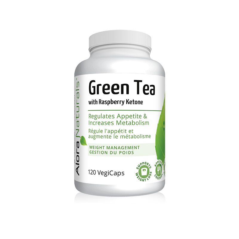 Alora Naturals -  Green Tea with Raspberry Ketones - 120Vcaps