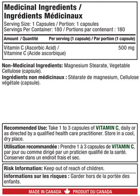 Alora Naturals -  Vitamin C - 180 Vcaps