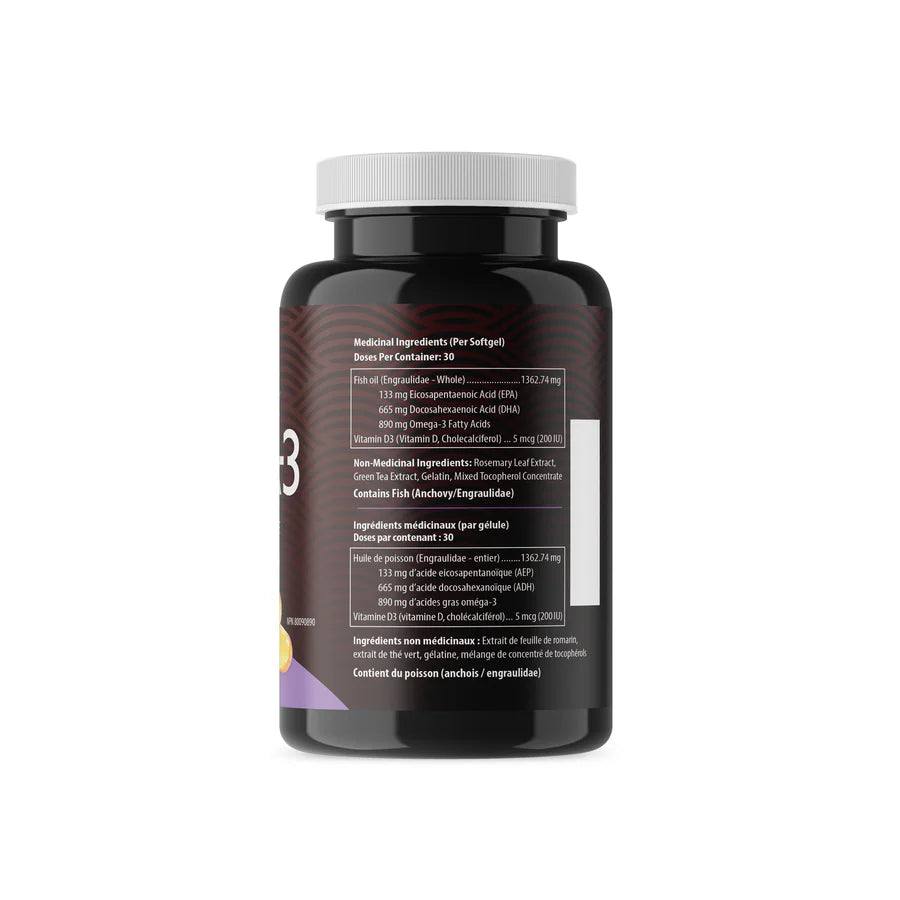 AquaOmega - High DHA Fish Oil -  120 Softgels