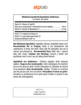 ATP Lab Vitamin D3+K2 60caps medicinal ingredients