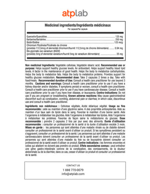 ATP Lab Gluco Control 90caps medicinal ingredients