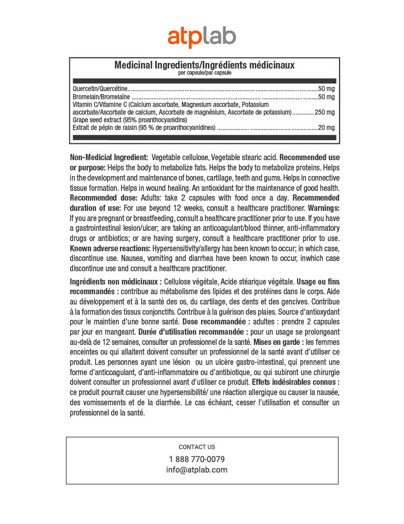 ATP Lab Syner-C 90 caps medicinal ingredients