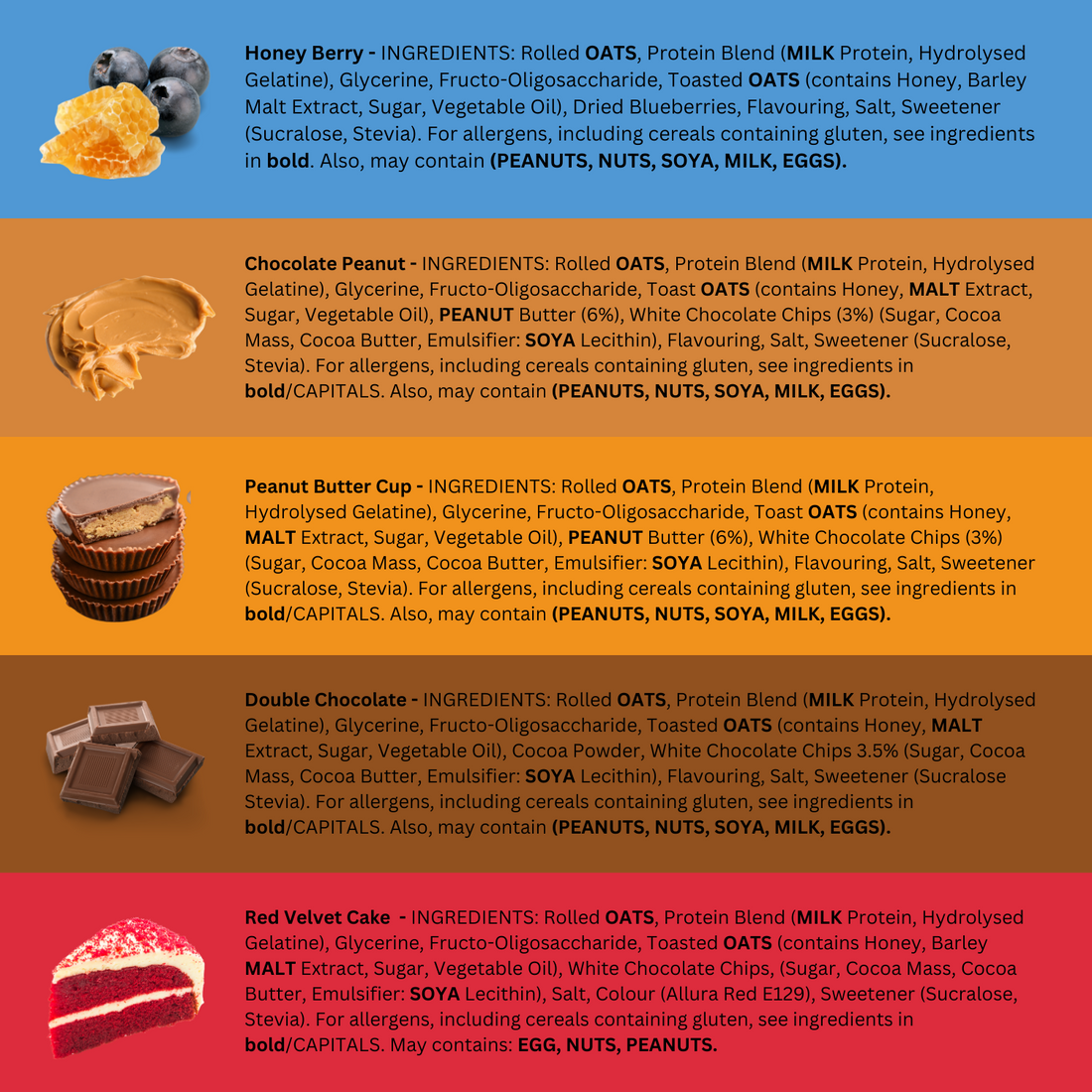 Warrior - Barres protéinées crues - 12 x 75 g