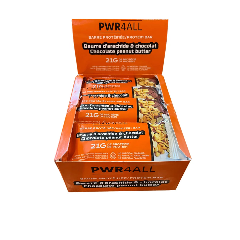 Pwr4all - Barre protéinée - Boîte de 12 