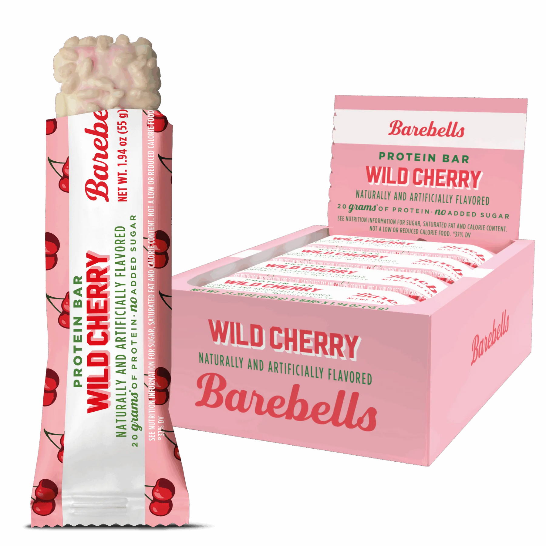 Barebells - High Protein No Sugar Added Bar - Box 12