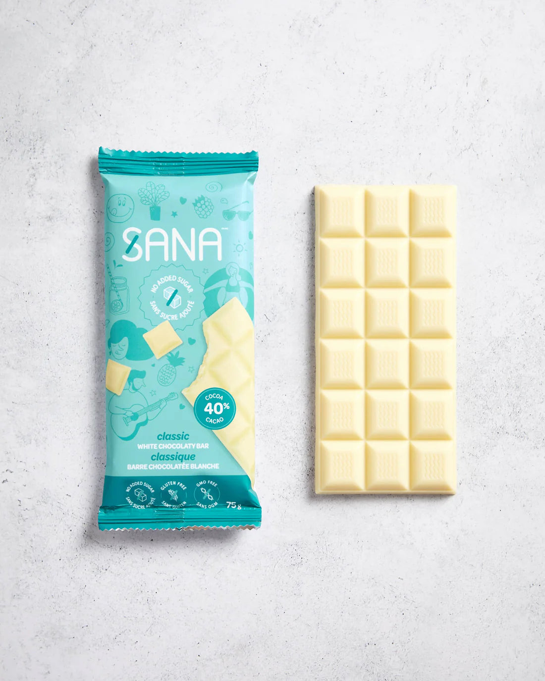 Sana - No Sugar Added Chocolaty Bar - 75g