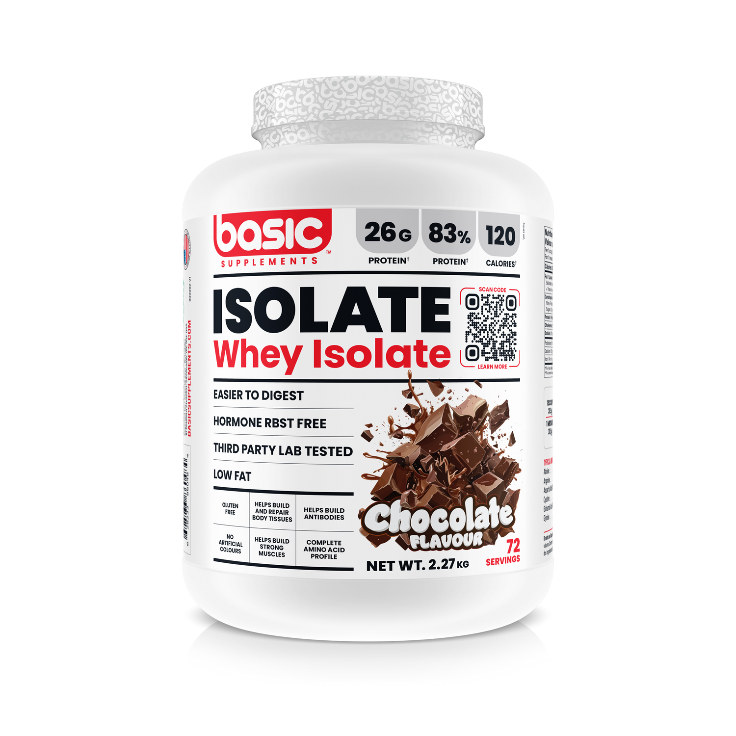 Basic Supplements - Whey Isolate - 5 lbs