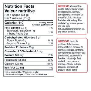 Compléments alimentaires de base - Isolat de lactosérum - 900 g