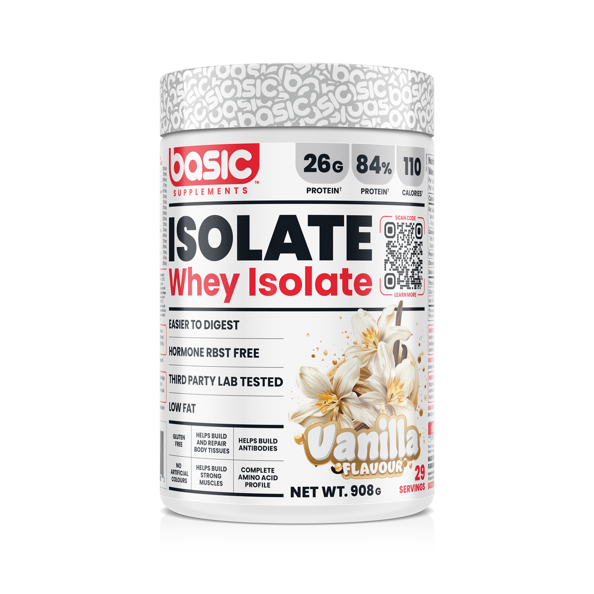 Compléments alimentaires de base - Isolat de lactosérum - 900 g