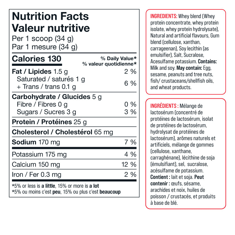 Compléments alimentaires de base - Protéines de lactosérum de base - 2,27 kg