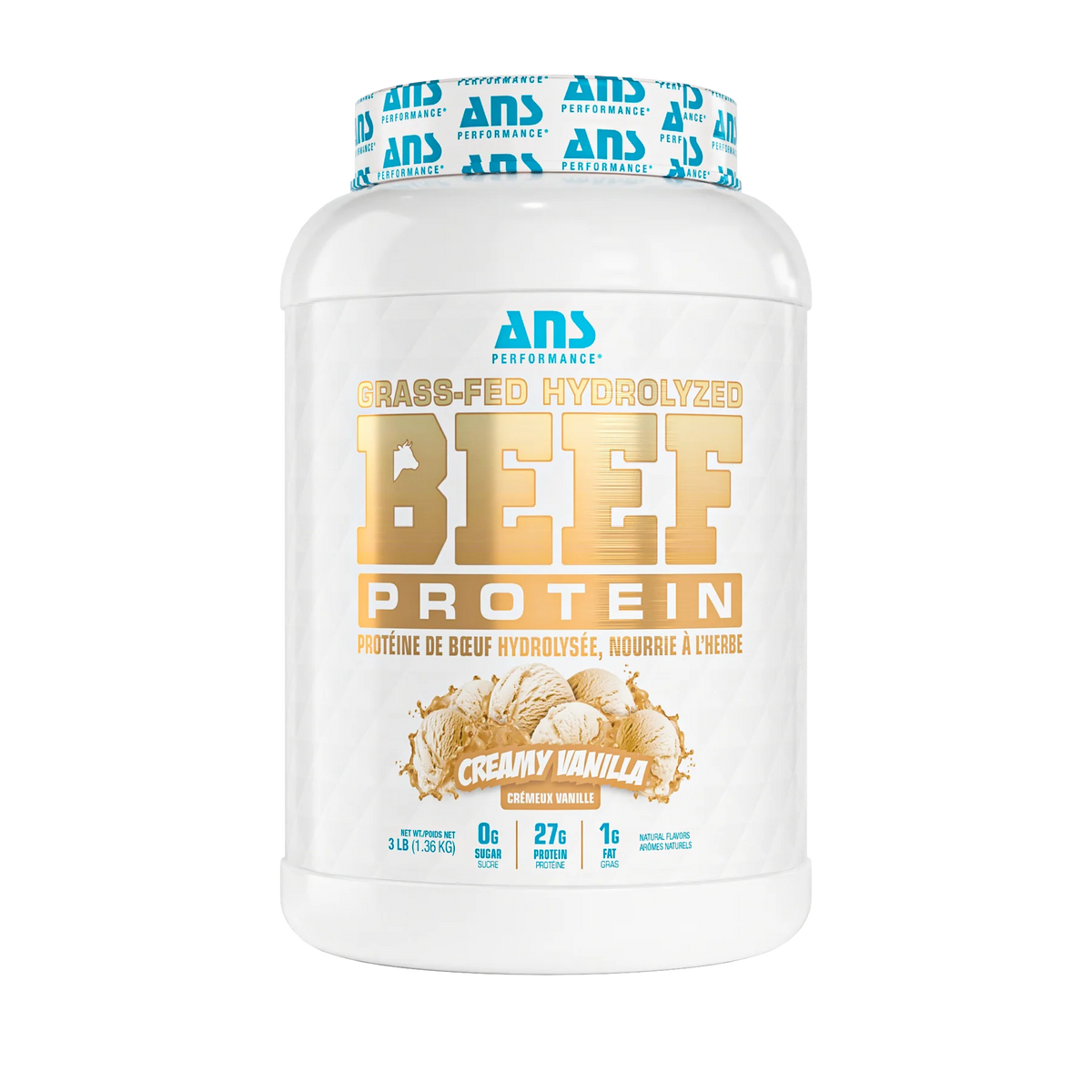 ANS Performance - Grass-Fed Hydrolyzed Beef Protein - 3lb