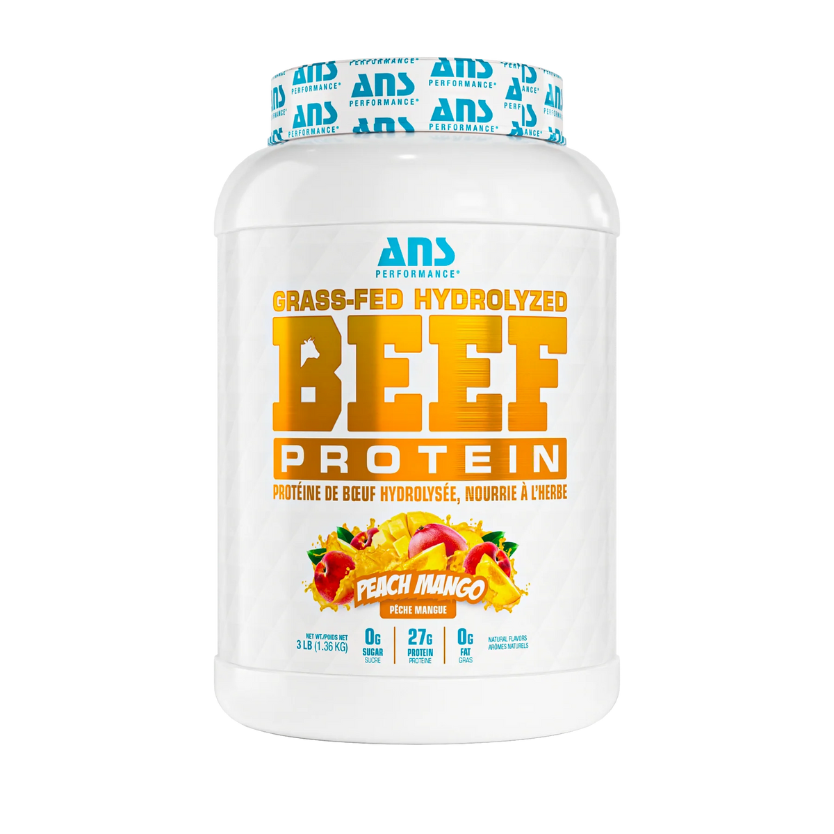 ANS Performance - Grass-Fed Hydrolyzed Beef Protein - 3lb