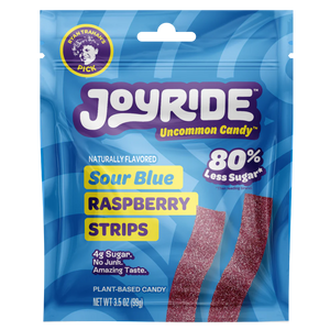 Joyride - Low Sugar Sour Blue Raspberry Strips - 3.5oz