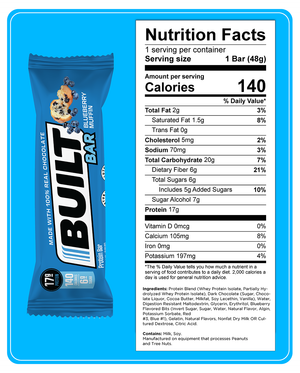 Built Protein Bar - 100% Real Chocolate - Zero Guilt 49g