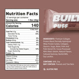 Built Bar Puffs Canada - Brownie Batter Protein Bar 40g - Nutrition Facts