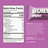 Built Bar Puffs Canada - Churro Protein Bar 40g - Nutrition Facts