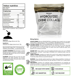 Bulk Protein Canada - Hydrolyzed Bovine Collagen - 100% Premium Canadian Powder