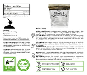 Bulk Protein Canada - Creatine Monohydrate - 100% Premium Canadian Powder