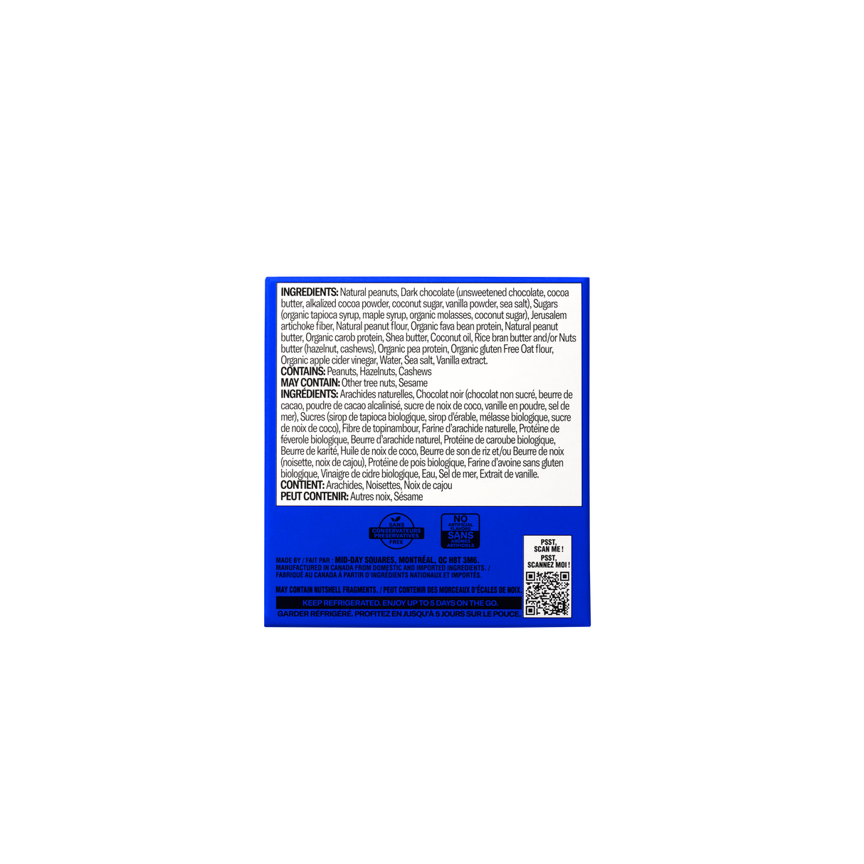 Mid-Day Square Crunchy Peanut 12x33g