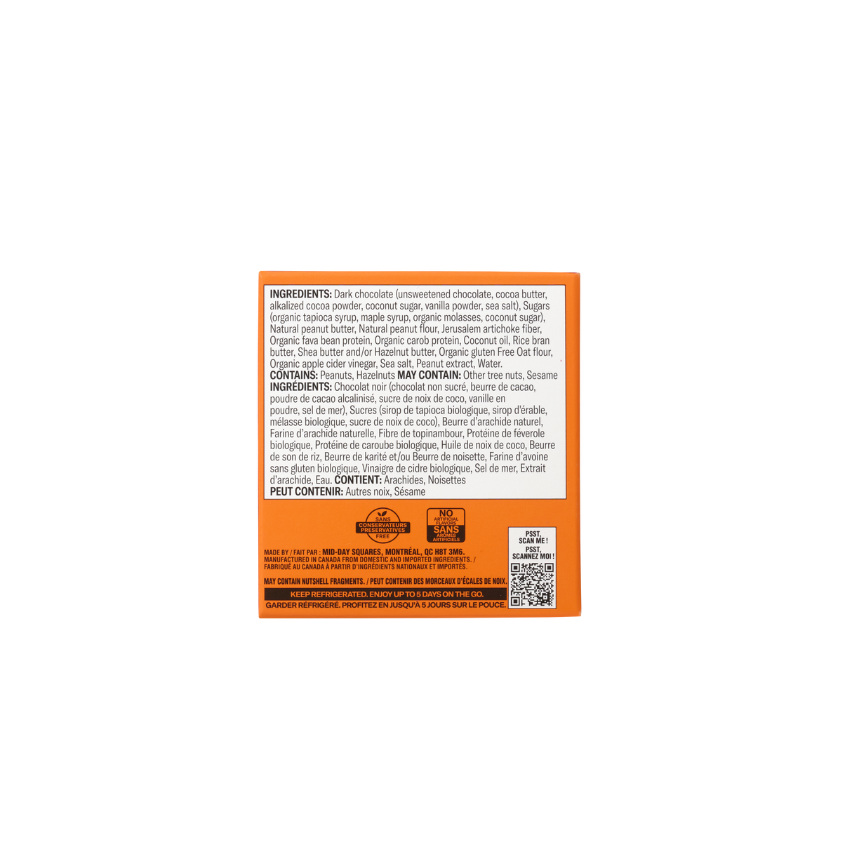 Mid-Day Square Peanut Butta 12x33g