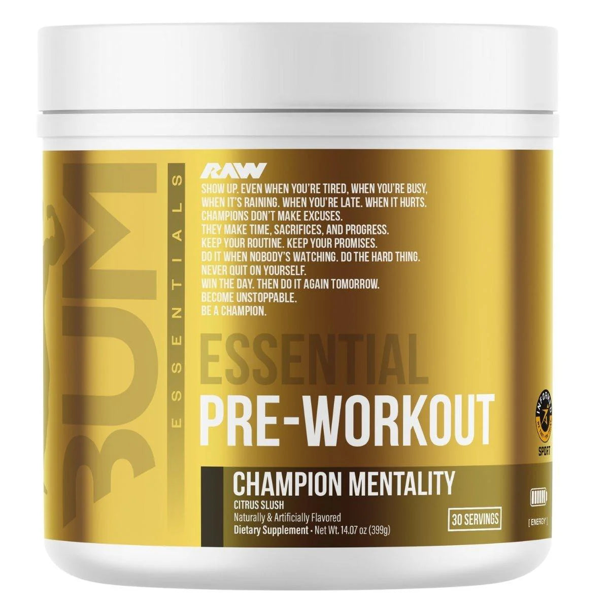 Raw Nutrition - CBum Signature Essential Pre Workout - 30 portions