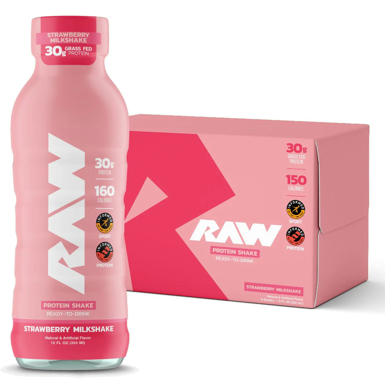 Raw Nutrition - CBum Raw Grass Fed Isolate Protein Shake - Pak 12