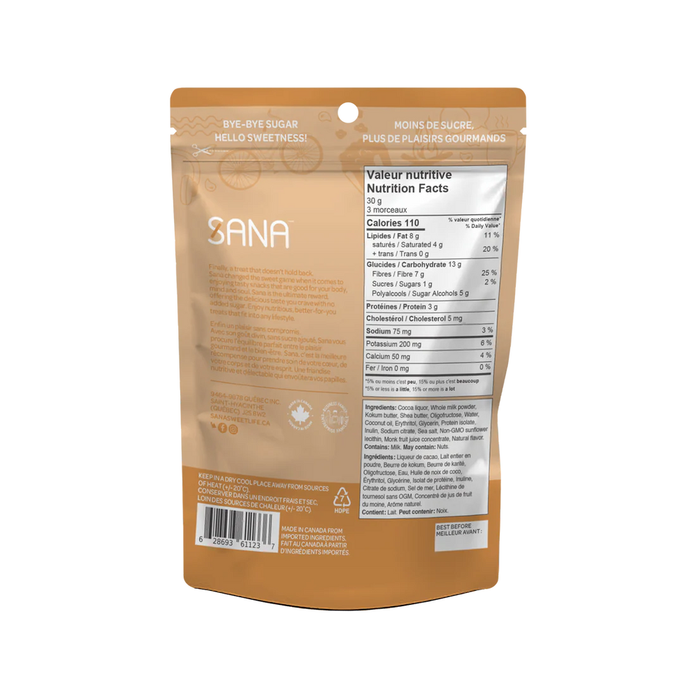 Sana - No Sugar Added Chocolatey Bites - 100g
