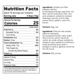 ChocZero - Keto Mashmallow Fluff Spread - Nutrition facts