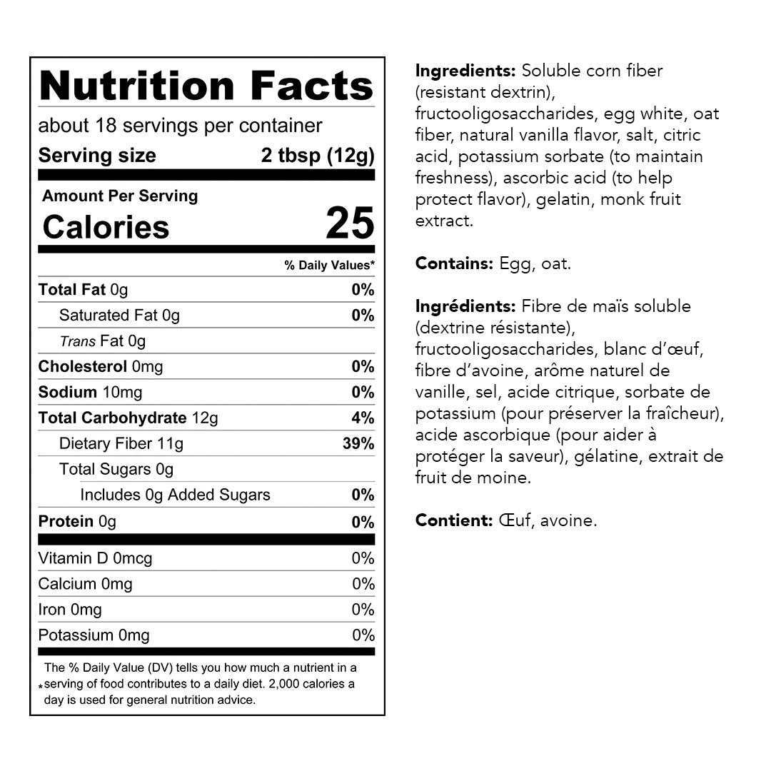 ChocZero - Keto Mashmallow Fluff Spread - Nutrition facts