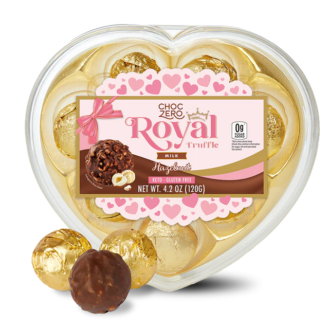 ChocZero - Valentine's Day Milk Chocolate Royal Truffles - 4.2oz