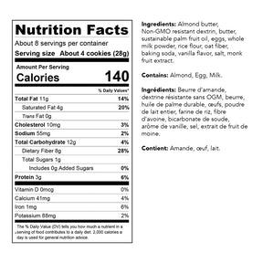 ChocZero - Zero Sugar Danish Butter Cookies - Nutrition facts