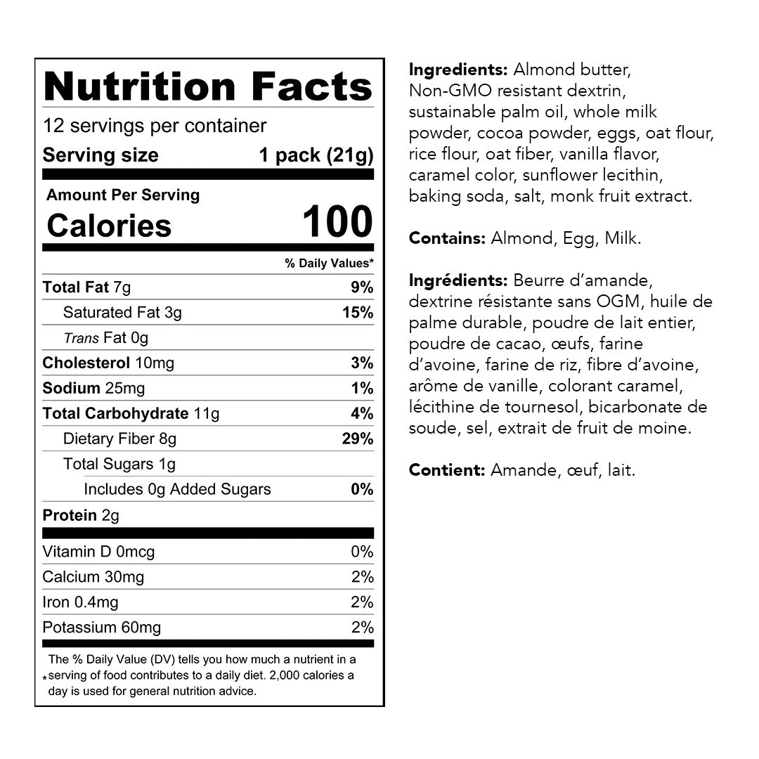 ChocZero - Zero Sugar Dunkies Sandwich Cookies Chocolate & creme - Nutrition facts