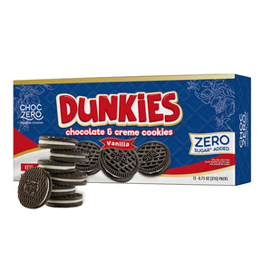 ChocZero - Zero Sugar Dunkies Sandwich Cookies - Chocolate & Creme