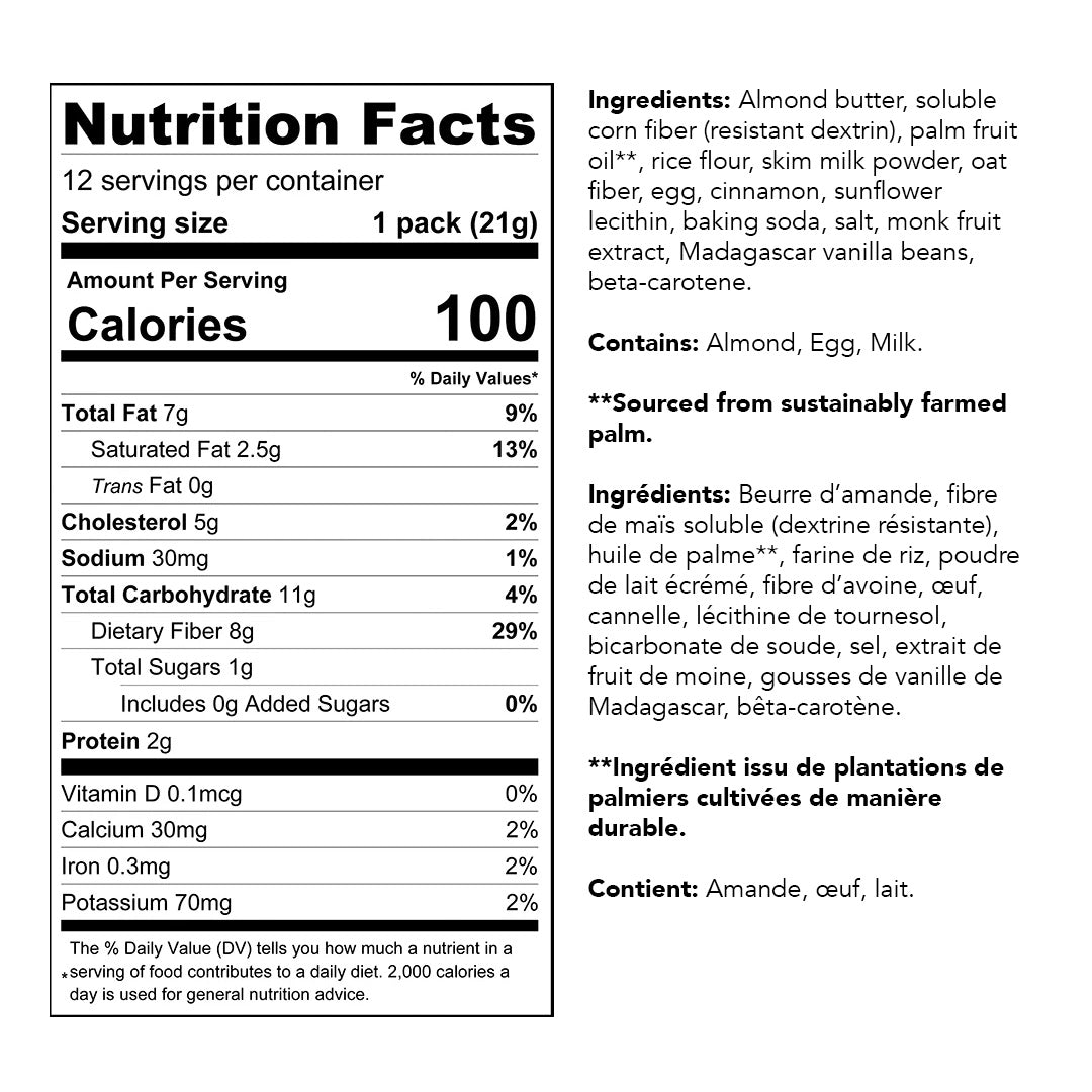 ChocZero - Zero Sugar Dunkies Sandwich Cookies Churro - Nutrition Facts