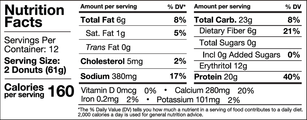 Legendary Foods - Protein Donuts - 12 X 65g