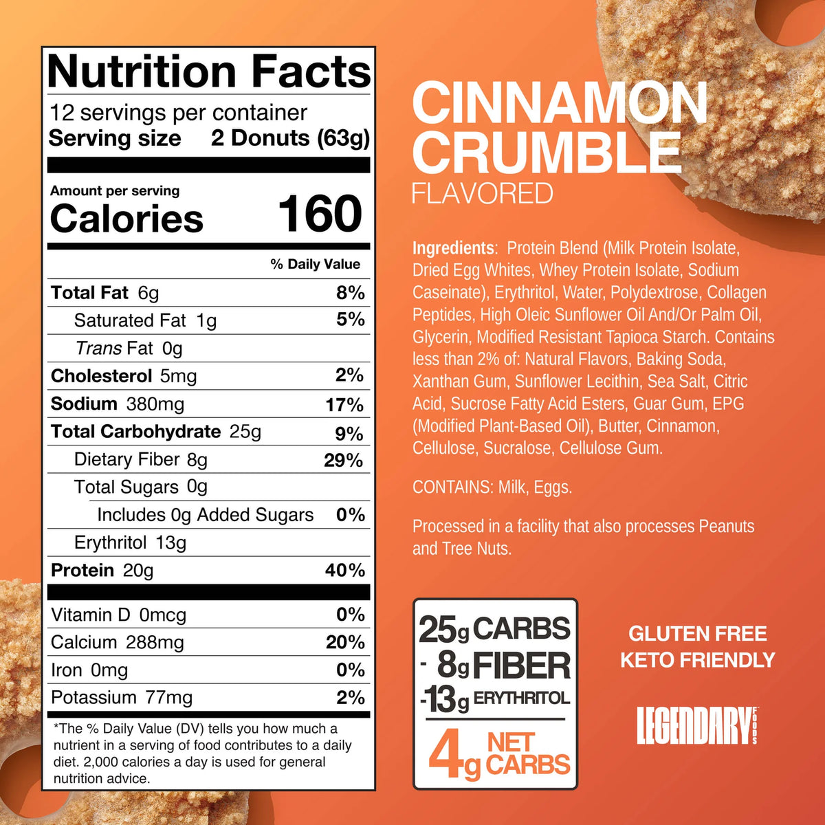 Legendary Foods - Protein Donuts - 65g