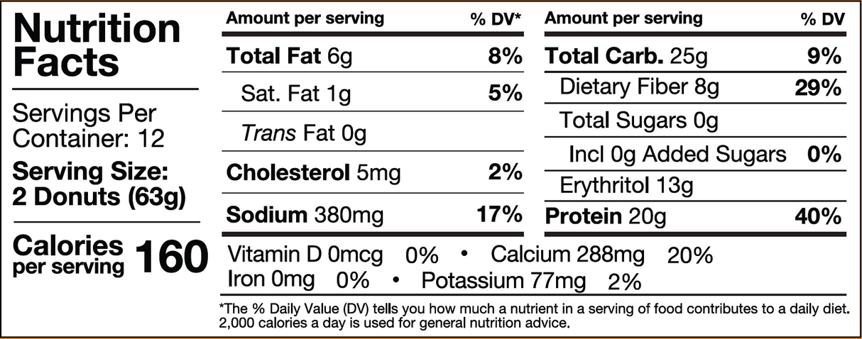 Legendary Foods - Protein Donuts - 12 X 65g